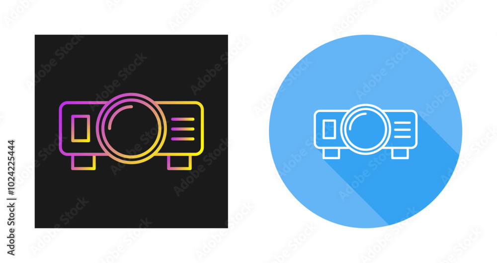 Projector Vector Icon Projector Vector Icon