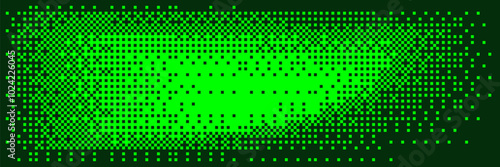 Dither bitmap background in green display color. 