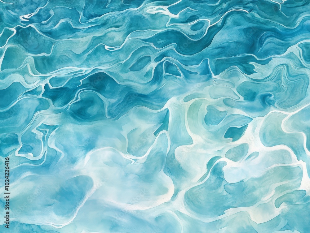 2408 62.An artistic representation of a water surface, captured in a stunning watercolor style. The painting features swirling patterns and gradients of blue, turquoise, and soft white highlights, 2408 62.An artistic representation of a water surface, captured in a stunning watercolor style. The painting features swirling patterns and gradients of blue, turquoise, and soft white highlights,