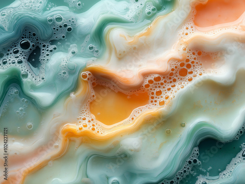 metallic liquid, pastel liquid, fluid texture, glossy background