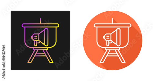 Marketing Presentation Vector Icon