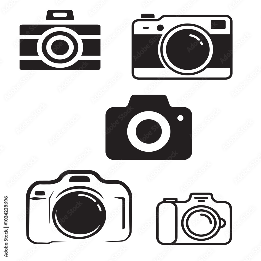 custom made wallpaper toronto digitalCamera icon vector set 