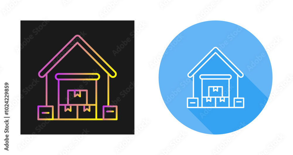 Warehouse Vector Icon Warehouse Vector Icon