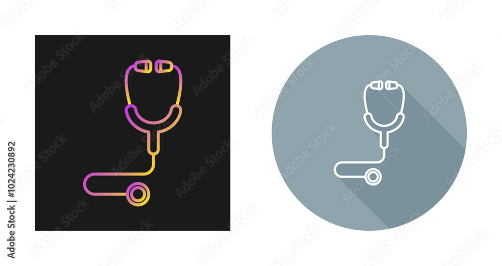 Stethoscope Vector Icon Stethoscope Vector Icon