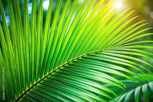 tropical palm leaf green nature background