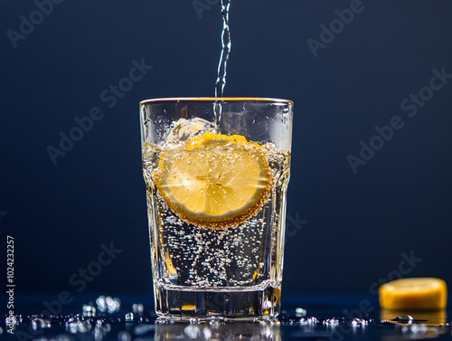 5お酒をグラスに注ぐ　Gererated AI