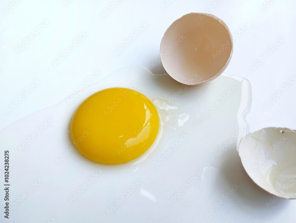 Chicken egg isolated on white background Chicken egg isolated on white background