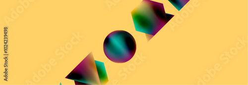 Fluid color geometric shapes abstract background. Vector Illustration For Wallpaper, Banner, Background, Card, Book Illustration, landing page