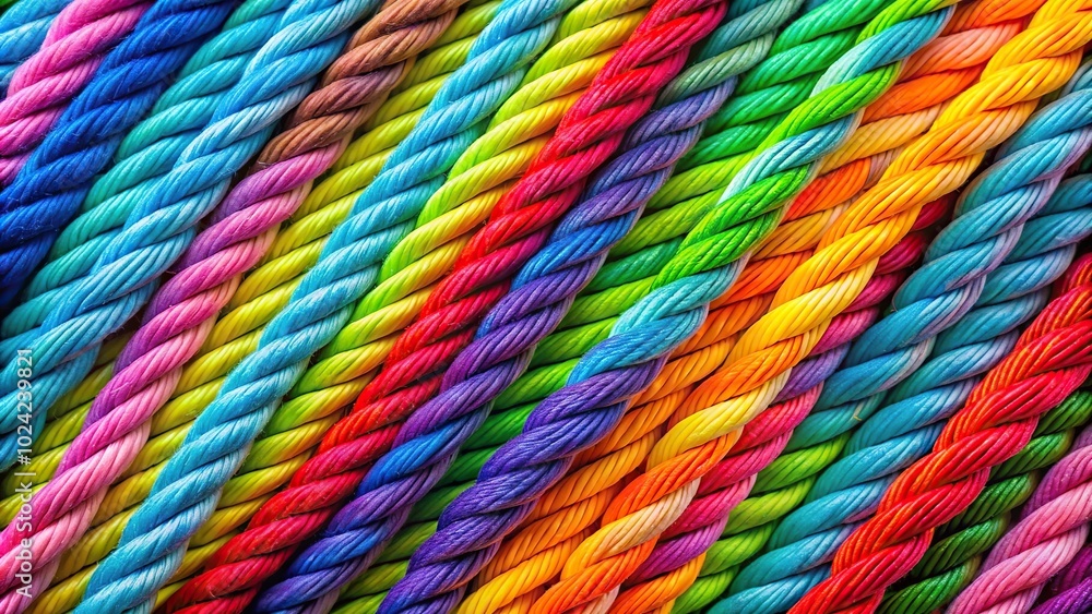 Vibrant background with colorful ropes Vibrant background with colorful ropes