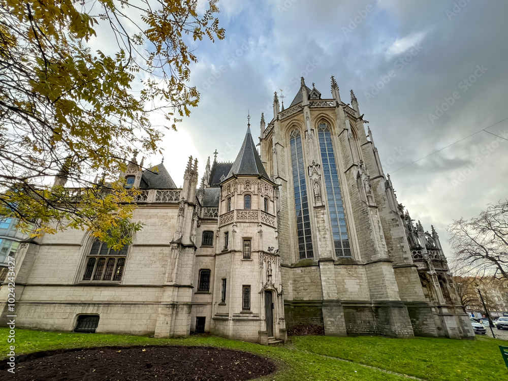 Church of our lady of victories at the sablon in Brussels, Belgium Church of our lady of victories at the sablon in Brussels, Belgium