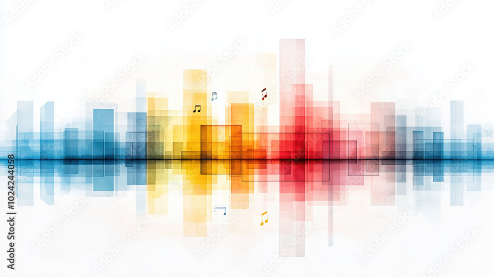 Surreal Synthwave Cityscape with Rainbow Towers Surreal Synthwave Cityscape with Rainbow Towers