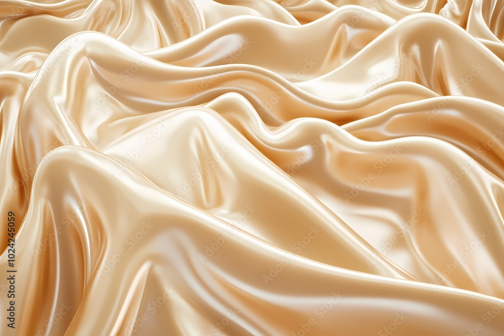 Fototapeta premium Soft Vanilla Cream Fabric for Elegant Backgrounds