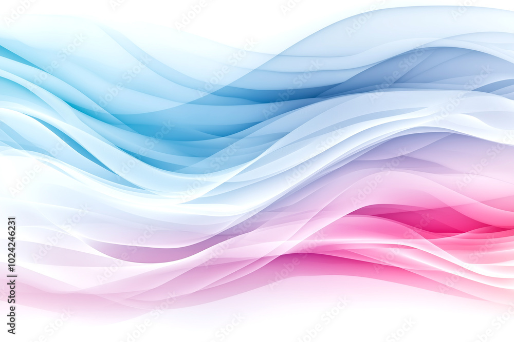 A colorful wave with blue, pink and white colors. The colors are vibrant and the wave is flowing A colorful wave with blue, pink and white colors. The colors are vibrant and the wave is flowing