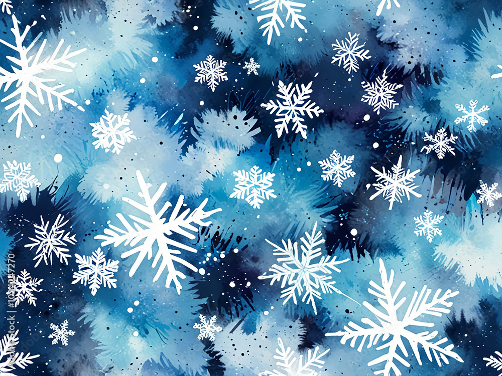 Φωτογραφία abstract watercolor splash texture Winter Christmas and New Year xmas theme Blue