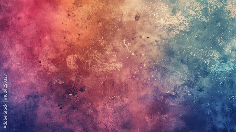 Obraz premium A vibrant abstract grunge texture background featuring a blend of red, blue, and purple tones, perfect for artistic and creative projects.