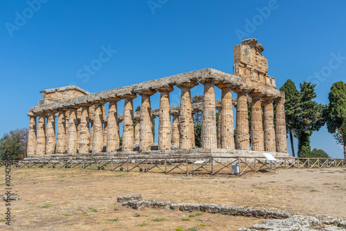 Temple d'Athéna, à Paestum, Italie