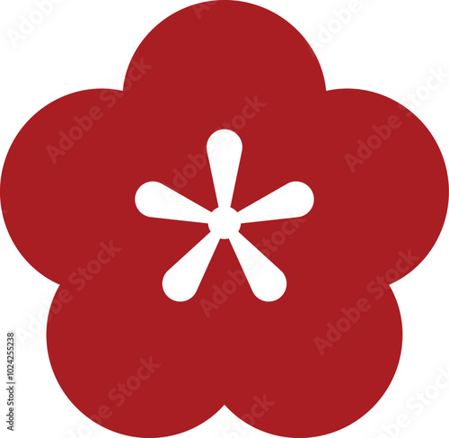 flat art design flower