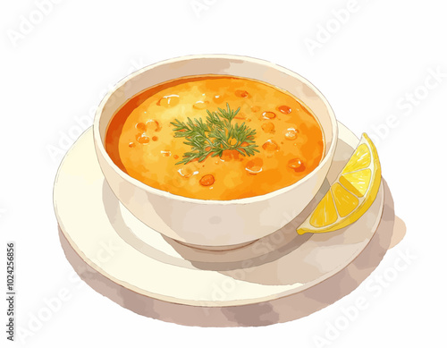 Creamy Soup with Lemon and Fennel