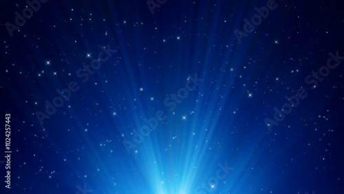Starry Night Sky With Magic Light Background
