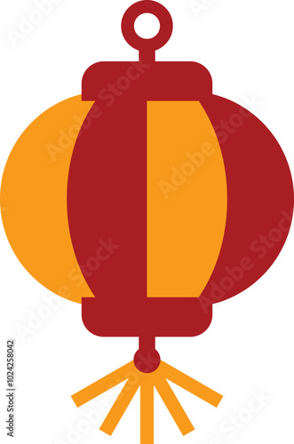 flat art design lantern