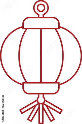 flat art design lantern