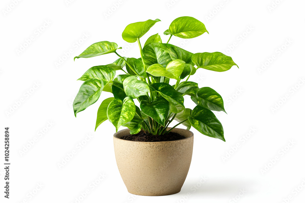 Green Plant in a Pot Illustration Green Plant in a Pot Illustration