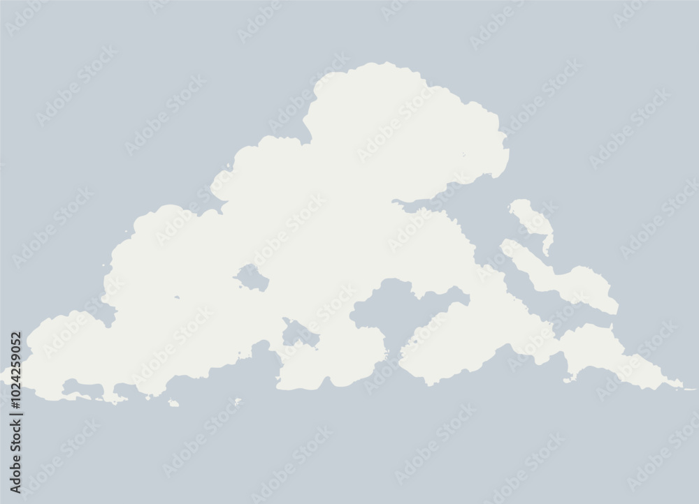 Obraz premium Single fluffy cloud against a light blue sky.