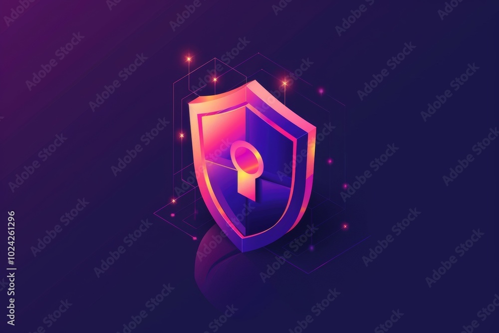 Clean and simple cybersecurity icon. Clean and simple cybersecurity icon.