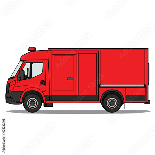 red fire truck