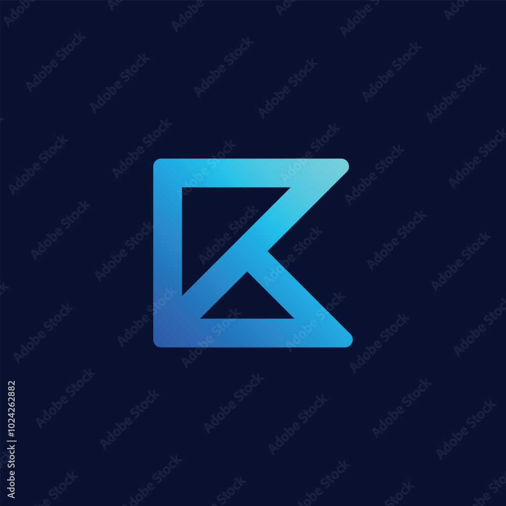 Fototapeta premium modern letter k logo design template