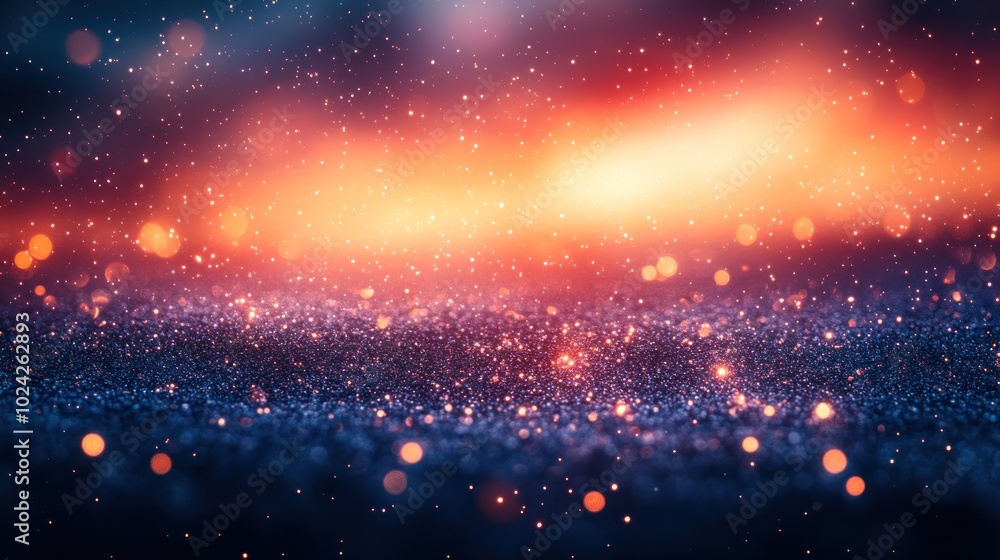 Abstract background with sparkling glitter and bokeh lights. Abstract background with sparkling glitter and bokeh lights.