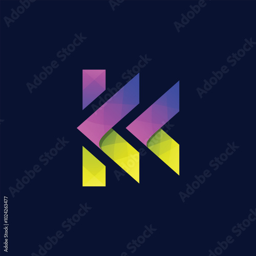 modern letter k logo design template