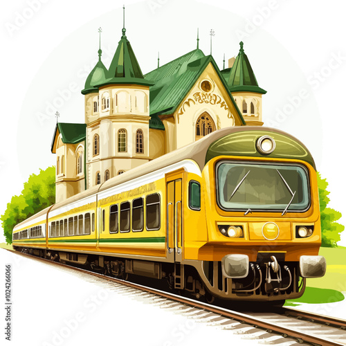 train on railway