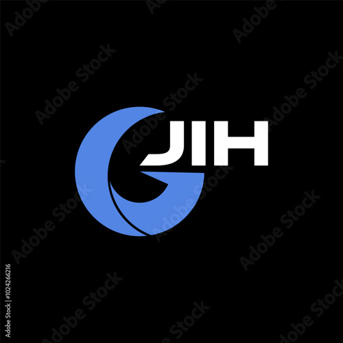 JIH initial letter logo template for business, fashion, finance, marketing, branding, company etc