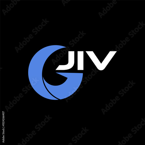 JIV initial letter logo template for business, fashion, finance, marketing, branding, company etc