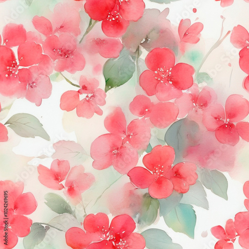 seamless watercolor floral abstract colorful wallpaper	