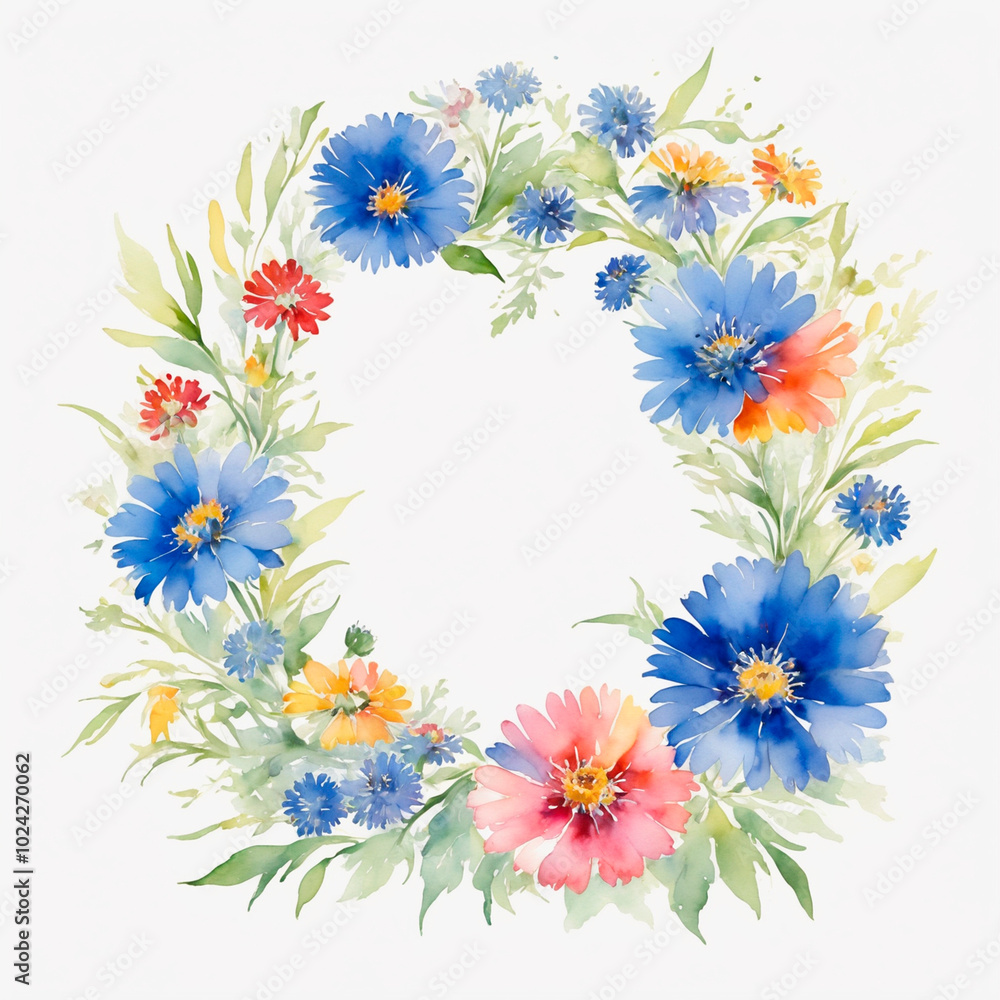 Fototapeta premium frame of flowers
