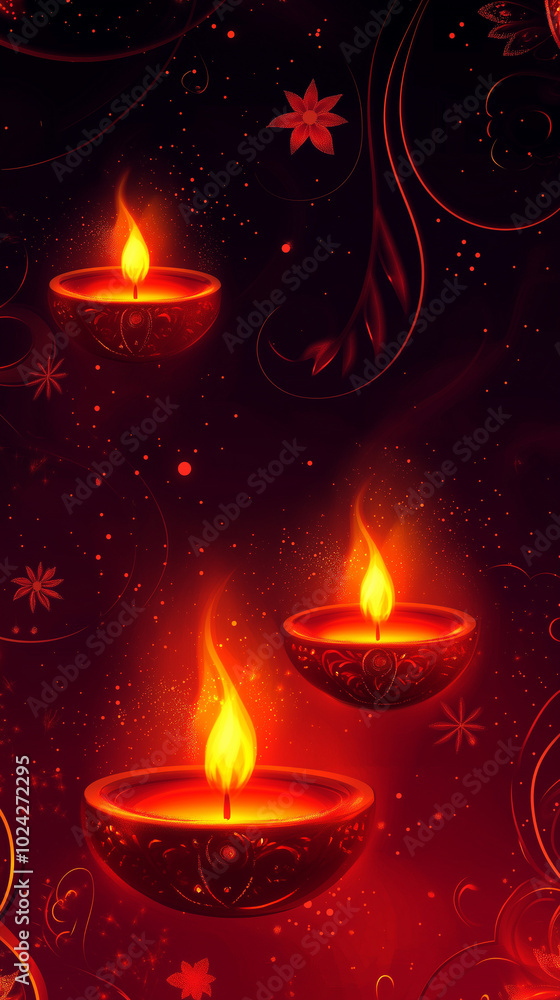 The dark, starry Diwali night contrasts with the radiant lights and celebratory spirit of the Hindu festival. Diwali celebration card The dark, starry Diwali night contrasts with the radiant lights and celebratory spirit of the Hindu festival. Diwali celebration card