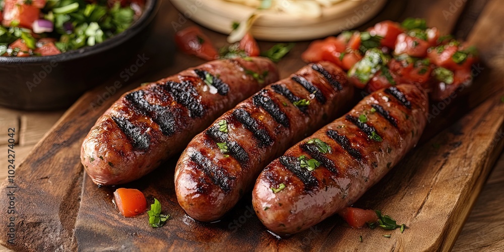 grilled sausage grilled sausage