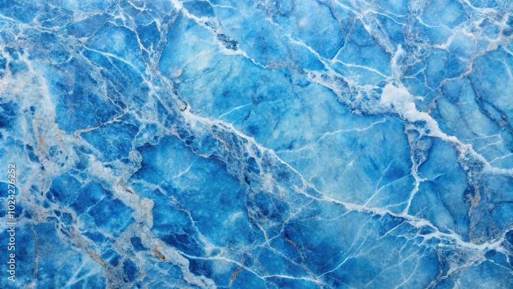 Close-up of a pattern on a polished slab of blue marble Close-up of a pattern on a polished slab of blue marble