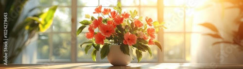 Wallpaper Mural Intricate floral arrangement on a table, bright natural light, ultrarealistic detail of petals, leaves, and design precision Torontodigital.ca