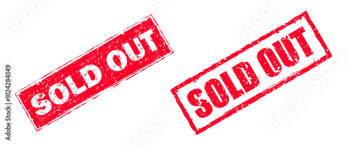 sold out rubber stamp 