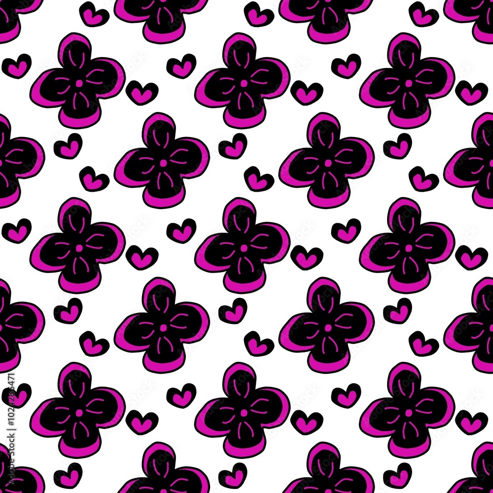 Fototapeta premium seamless floral pattern