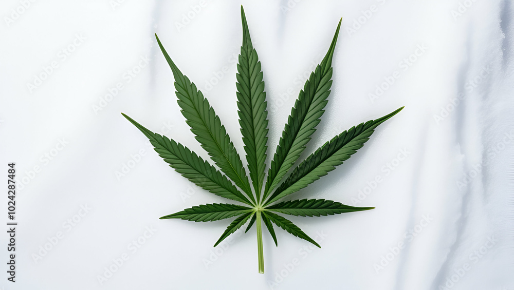 Cannabis leaf cut out on white background , cabbanis, plants, flowers, leaves Cannabis leaf cut out on white background , cabbanis, plants, flowers, leaves