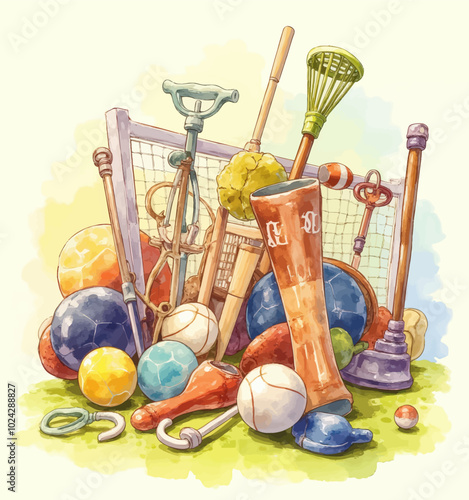 Assorted Sports Equipment Still Life

Keywords: Sports, Equipment, Still Life, Balls, Net, Rackets, Outdoor, Play, Activity
