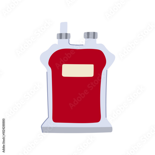 plasma blood donor bag cartoon. platelets hemoglobin, storage compatibility, screening safety plasma blood donor bag sign. isolated symbol vector illustration