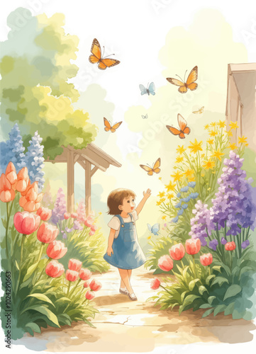 Girl in Garden with Butterflies

Keywords: Girl, Garden, Butterflies, Nature, Flowers, Spring, Child, Playful, Outdoors, Beauty