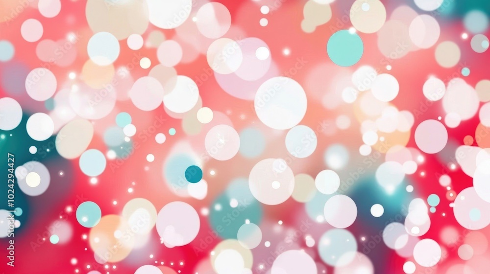 Abstract Blue Background Featuring White Circular Bokeh Abstract Blue Background Featuring White Circular Bokeh