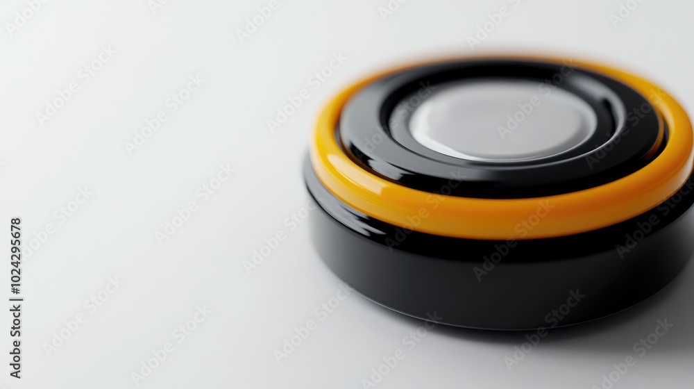 Close up of a CR2032 lithium cell button battery on a white background featuring a 3D rendering for detailed visualization Close up of a CR2032 lithium cell button battery on a white background featuring a 3D rendering for detailed visualization