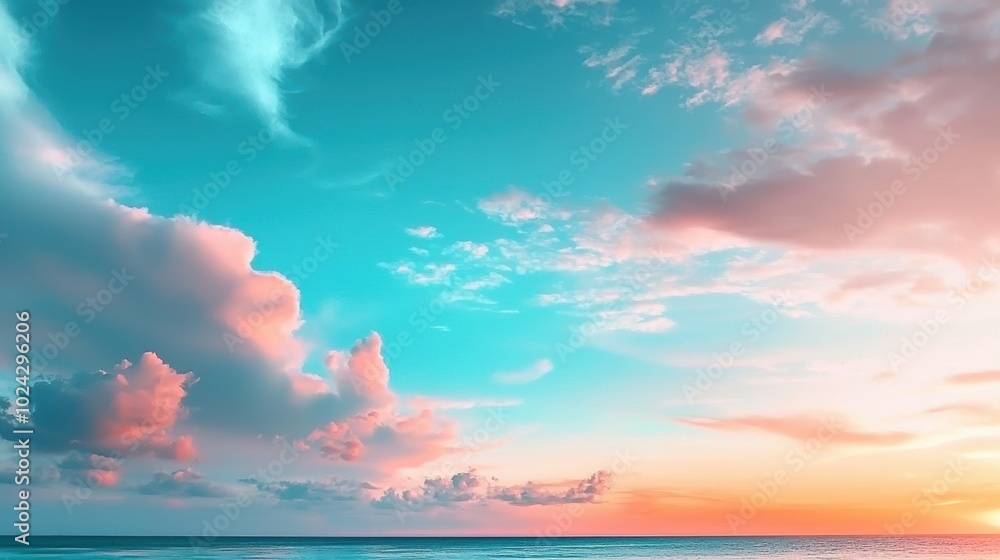Serene Soft Pastel Gradient Sky at Sunset Serene Soft Pastel Gradient Sky at Sunset